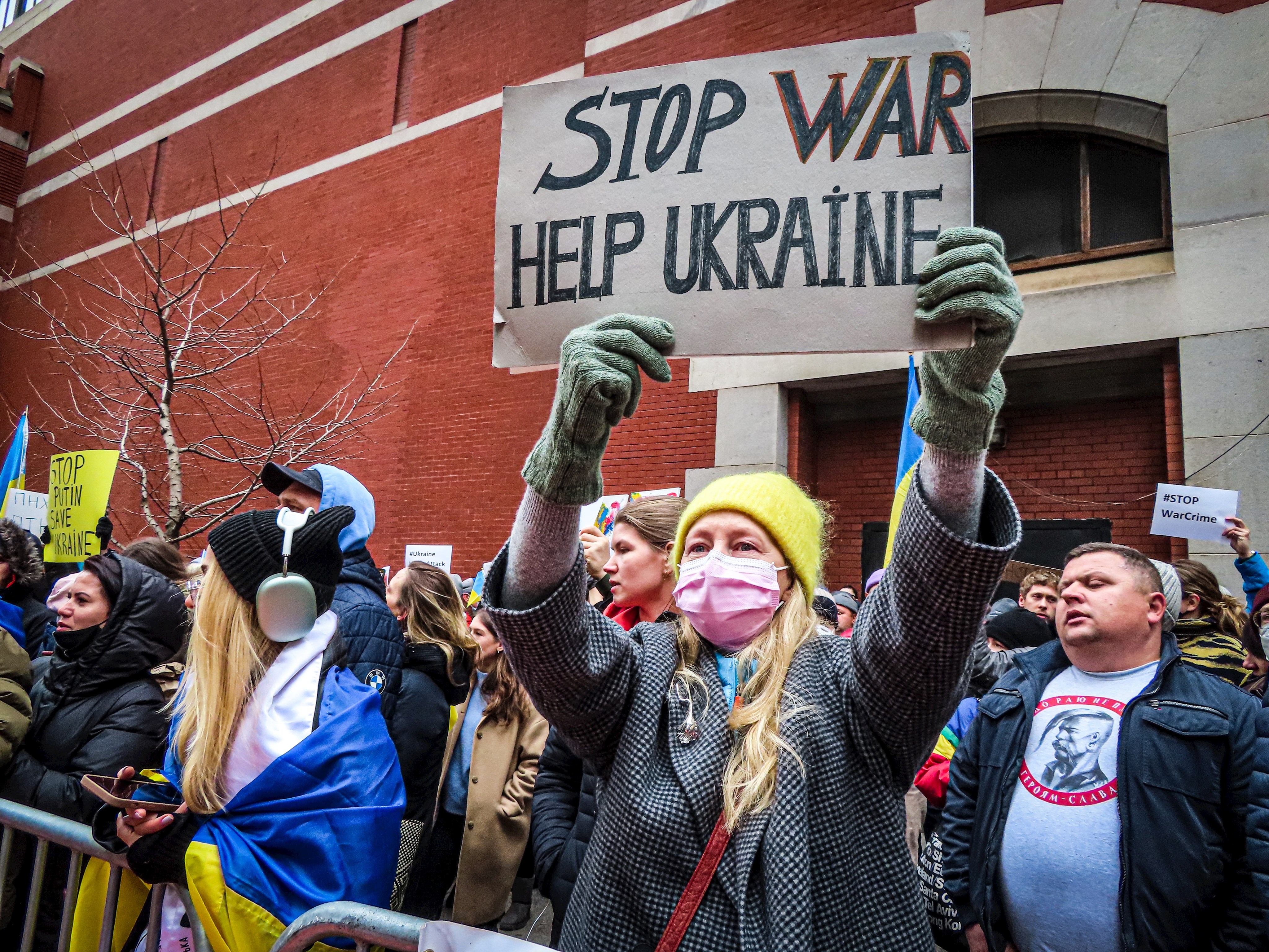 Demonstration gegen Ukrainekrieg